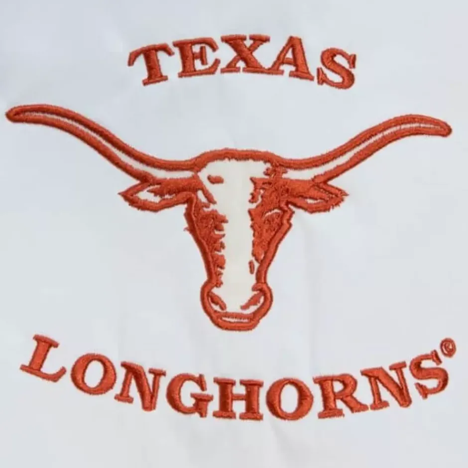 Men Mitchell & Ness Jackets & Outerwear-City Collection Lightweight Satin Jacket University Of Texas At Austin