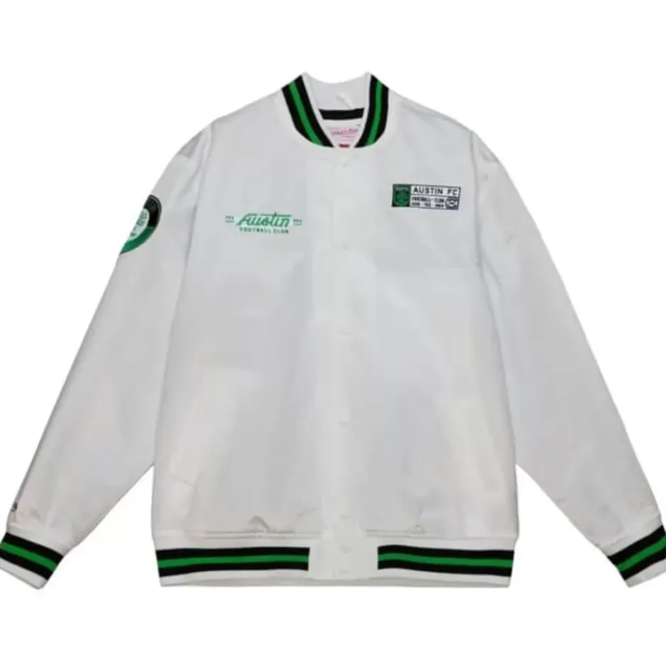 Men Mitchell & Ness Jackets & Outerwear-City Collection Lightweight Satin Jacket Austin Fc