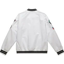 Men Mitchell & Ness Jackets & Outerwear-City Collection Lightweight Satin Jacket San Antonio Spurs