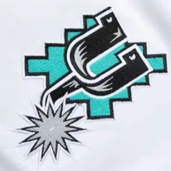 Men Mitchell & Ness Jackets & Outerwear-City Collection Lightweight Satin Jacket San Antonio Spurs