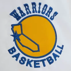 Men Mitchell & Ness Jackets & Outerwear-City Collection Lightweight Satin Jacket Golden State Warriors