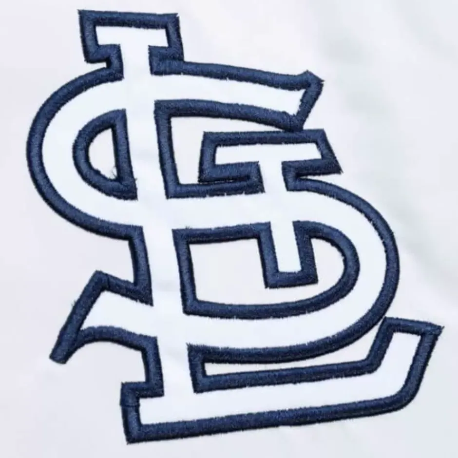 Men Mitchell & Ness Jackets & Outerwear-City Collection Lightweight Satin Jacket St. Louis Cardinals