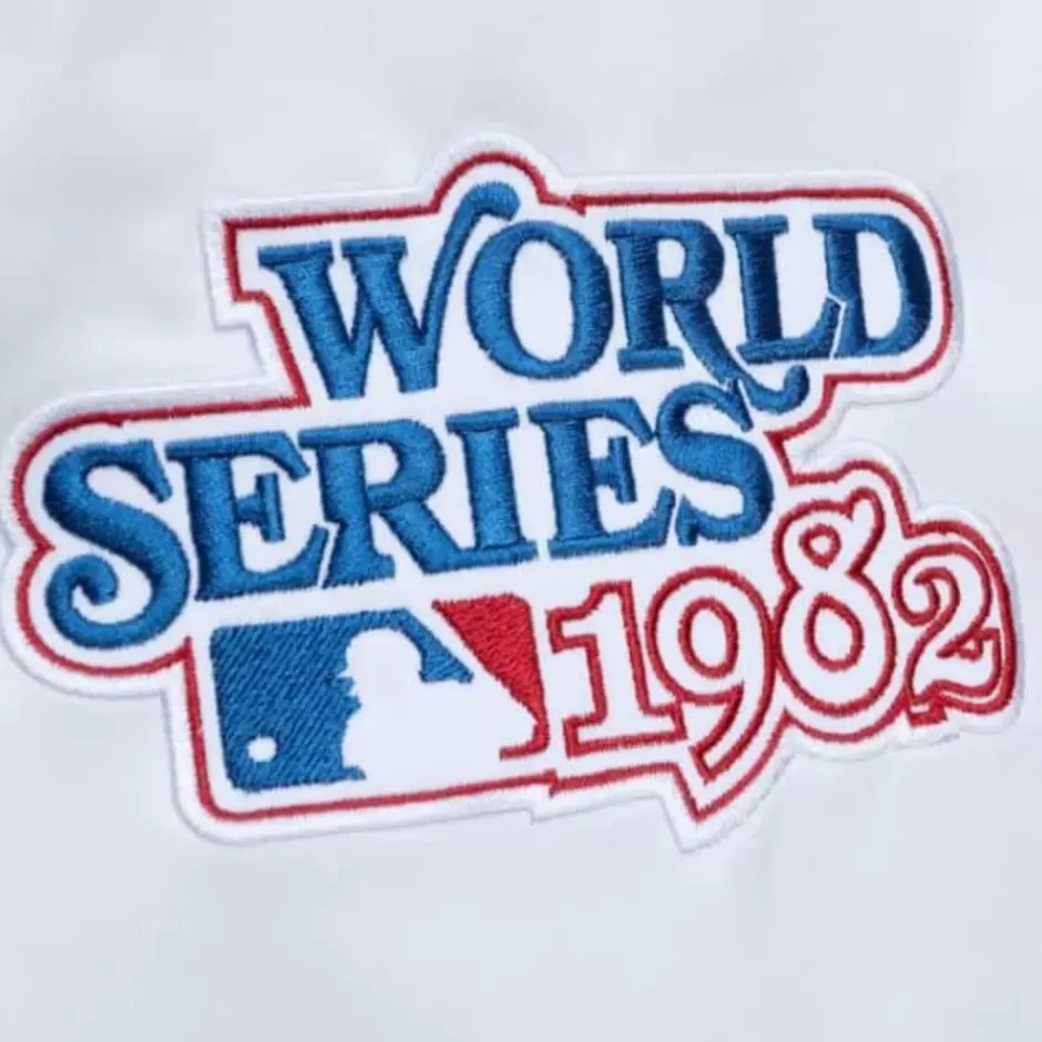 Men Mitchell & Ness Jackets & Outerwear-City Collection Lightweight Satin Jacket St. Louis Cardinals