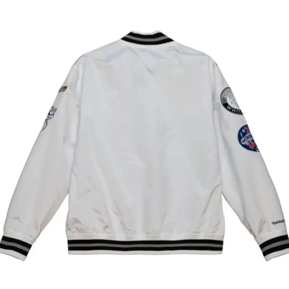 Men Mitchell & Ness Jackets & Outerwear-City Collection Lightweight Satin Jacket Chicago White Sox
