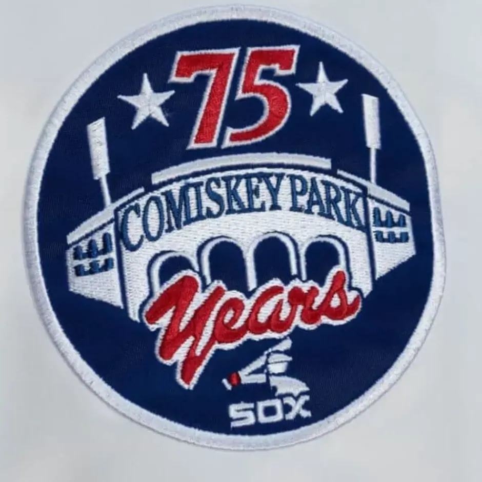 Men Mitchell & Ness Jackets & Outerwear-City Collection Lightweight Satin Jacket Chicago White Sox