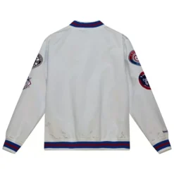 Men Mitchell & Ness Jackets & Outerwear-City Collection Lightweight Satin Jacket Chicago Cubs
