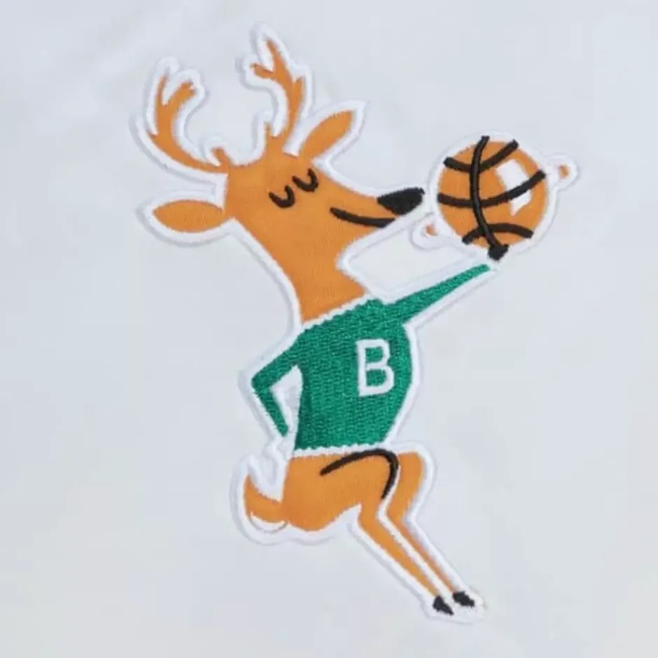 Men Mitchell & Ness Jackets & Outerwear-City Collection Lightweight Satin Jacket Milwaukee Bucks