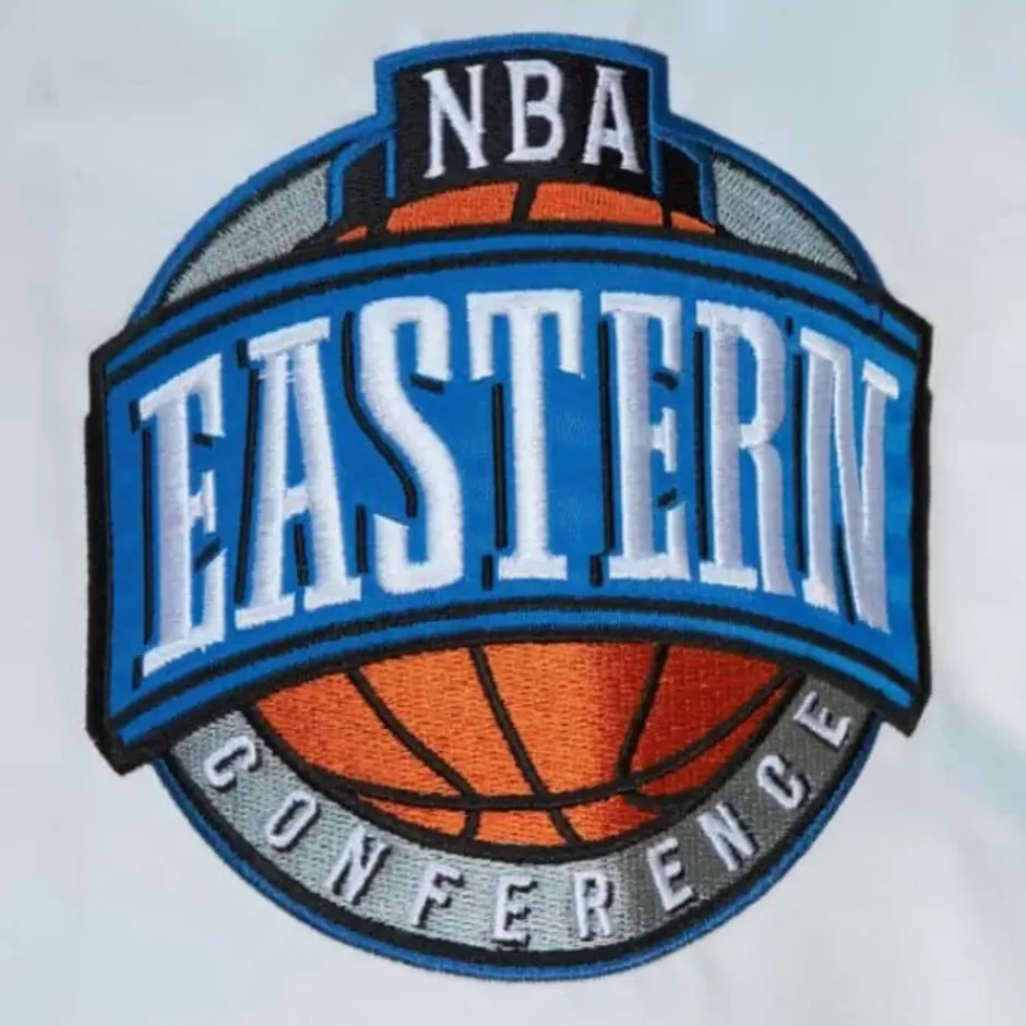 Men Mitchell & Ness Jackets & Outerwear-City Collection Lightweight Satin Jacket Charlotte Hornets