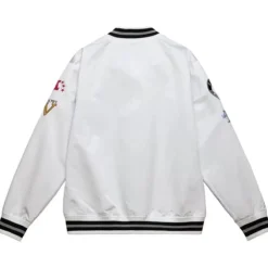 Men Mitchell & Ness Jackets & Outerwear-City Collection Lightweight Satin Jacket Oakland Raiders