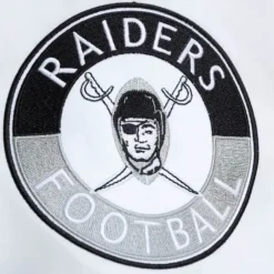 Men Mitchell & Ness Jackets & Outerwear-City Collection Lightweight Satin Jacket Oakland Raiders
