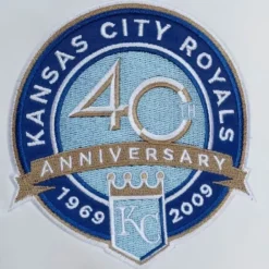 Men Mitchell & Ness Jackets & Outerwear-City Collection Lightweight Satin Jacket Kansas City Royals