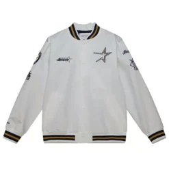 Men Mitchell & Ness Jackets & Outerwear-City Collection Lightweight Satin Jacket Houston Astros