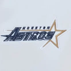 Men Mitchell & Ness Jackets & Outerwear-City Collection Lightweight Satin Jacket Houston Astros