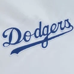 Men Mitchell & Ness Jackets & Outerwear-City Collection Lightweight Satin Jacket Los Angeles Dodgers