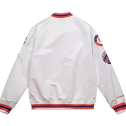 Men Mitchell & Ness Jackets & Outerwear-City Collection Lightweight Satin Jacket New York Mets