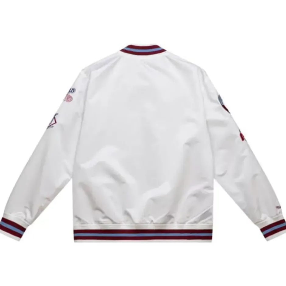 Men Mitchell & Ness Jackets & Outerwear-City Collection Lightweight Satin Jacket Philadelphia Phillies