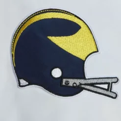 Men Mitchell & Ness Jackets & Outerwear-City Collection Lightweight Satin Jacket University Of Michigan