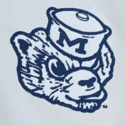 Men Mitchell & Ness Jackets & Outerwear-City Collection Lightweight Satin Jacket University Of Michigan