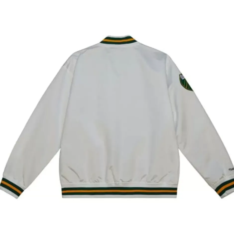 Men Mitchell & Ness Jackets & Outerwear-City Collection Lightweight Satin Jacket Portland Timbers