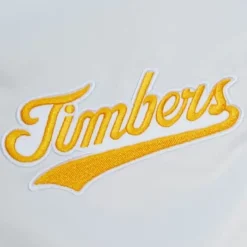 Men Mitchell & Ness Jackets & Outerwear-City Collection Lightweight Satin Jacket Portland Timbers