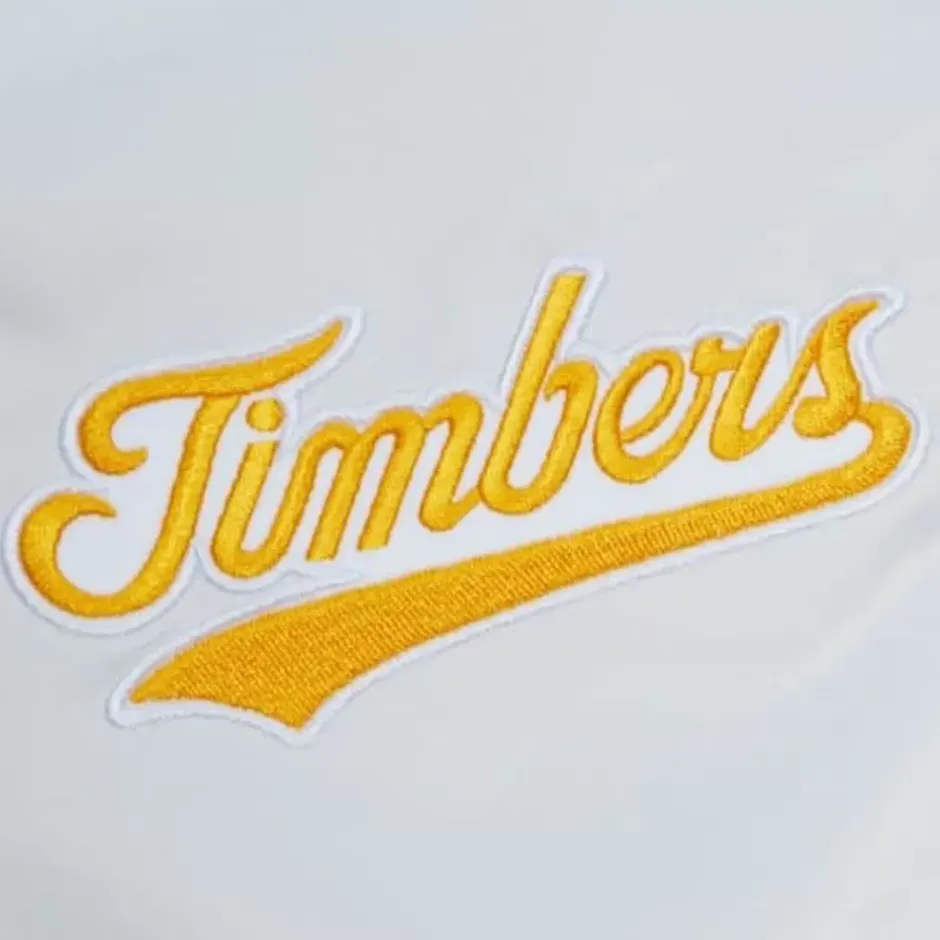 Men Mitchell & Ness Jackets & Outerwear-City Collection Lightweight Satin Jacket Portland Timbers