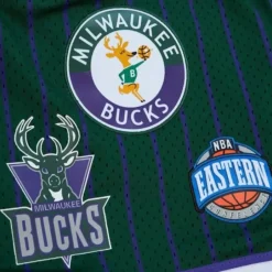 Men Mitchell & Ness Shorts-City Collection Mesh Shorts Milwaukee Bucks