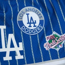 Men Mitchell & Ness Shorts-City Collection Mesh Shorts Los Angeles Dodgers