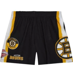 Men Mitchell & Ness Shorts-City Collection Mesh Shorts Boston Bruins