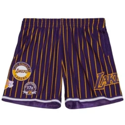 Men Mitchell & Ness Shorts-City Collection Mesh Shorts Los Angeles Lakers