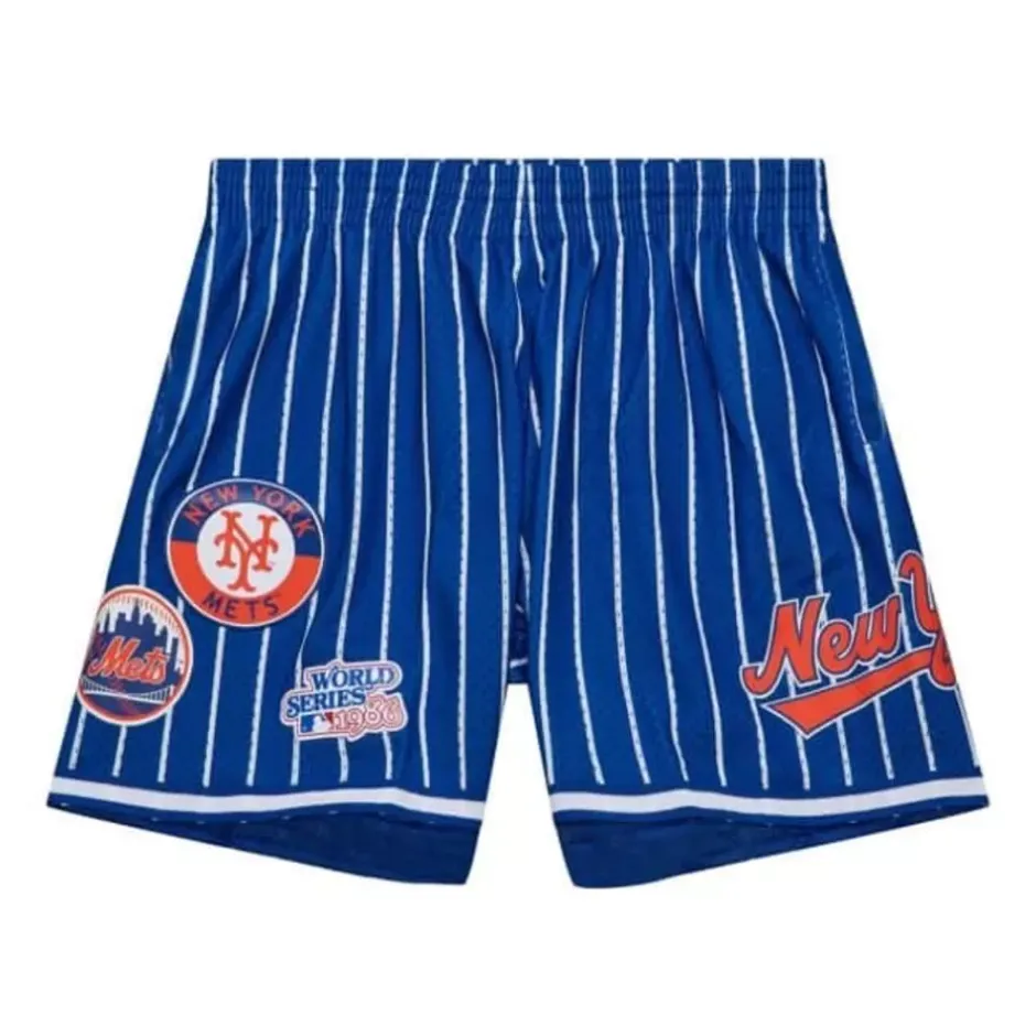 Men Mitchell & Ness Shorts-City Collection Mesh Shorts New York Mets