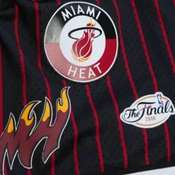 Men Mitchell & Ness Shorts-City Collection Mesh Shorts Miami Heat