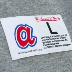 Men Mitchell & Ness T-Shirts & Tops-City Collection S/S Tee Atlanta Braves