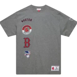 Men Mitchell & Ness T-Shirts & Tops-City Collection S/S Tee Boston Red Sox