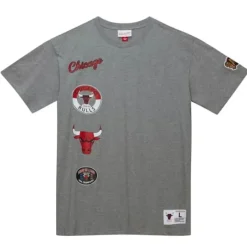 Men Mitchell & Ness T-Shirts & Tops-City Collection Ss Tee Chicago Bulls