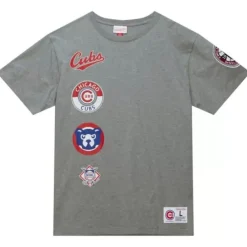 Men Mitchell & Ness T-Shirts & Tops-City Collection S/S Tee Chicago Cubs