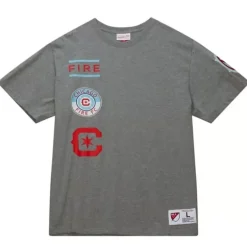 Men Mitchell & Ness T-Shirts & Tops-City Collection Ss Tee Chicago Fire