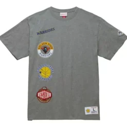 Men Mitchell & Ness T-Shirts & Tops-City Collection S/S Tee Golden State Warriors