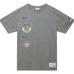 Men Mitchell & Ness T-Shirts & Tops-City Collection S/S Tee Houston Astros