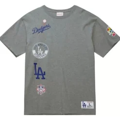 Men Mitchell & Ness T-Shirts & Tops-City Collection Ss Tee Los Angeles Dodgers