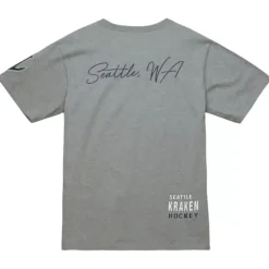 Men Mitchell & Ness T-Shirts & Tops-City Collection Ss Tee Seattle Kraken