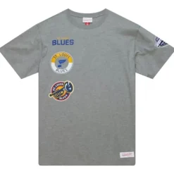 Men Mitchell & Ness T-Shirts & Tops-City Collection Ss Tee St. Louis Blues