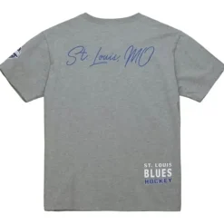 Men Mitchell & Ness T-Shirts & Tops-City Collection Ss Tee St. Louis Blues