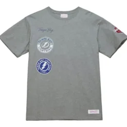 Men Mitchell & Ness T-Shirts & Tops-City Collection Ss Tee Tampa Bay Lightning