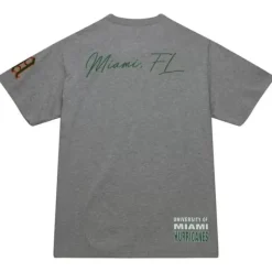 Men Mitchell & Ness T-Shirts & Tops-City Collection Ss Tee University Of Miami