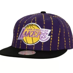Mitchell & Ness Snapback-City Pinstripe Deadstock Hwc Los Angeles Lakers