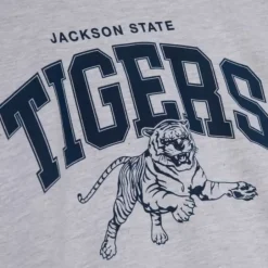 Men Mitchell & Ness Hoodies & Sweatshirts-Classic Arch Crewneck Jackson State University