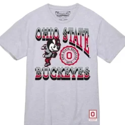Men Mitchell & Ness T-Shirts & Tops-Classic Buckeyes Tee Ohio State
