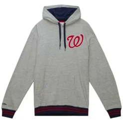 Men Mitchell & Ness Hoodies & Sweatshirts-Classic French Terry Hoodie Washington Nationals