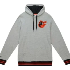 Men Mitchell & Ness Hoodies & Sweatshirts-Classic French Terry Hoodie Baltimore Orioles