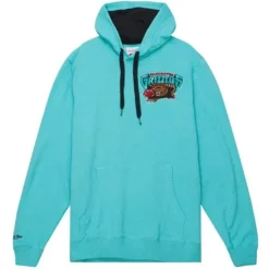 Men Mitchell & Ness Hoodies & Sweatshirts-Classic French Terry Hoody Vancouver Grizzlies